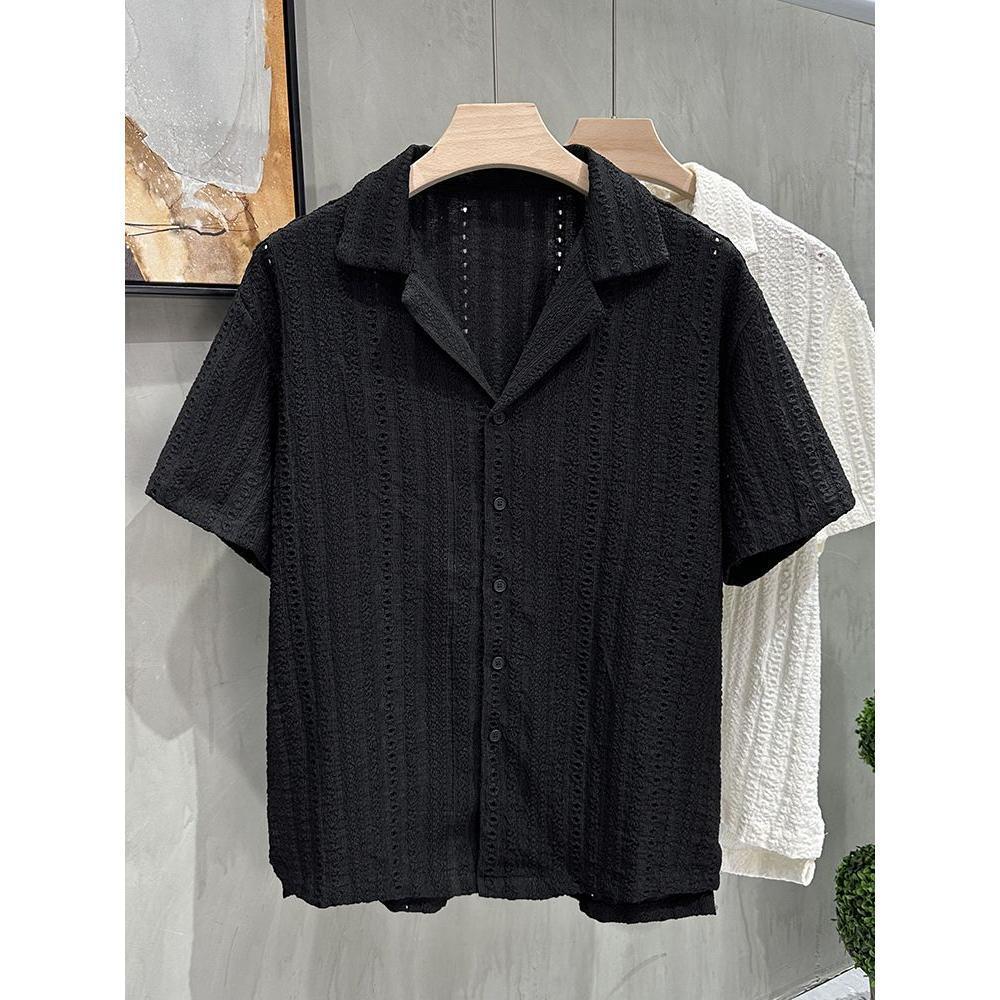 Men's Luxury Cuban Collar Breathable Summer Shirt