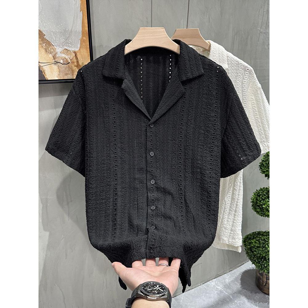 Men's Luxury Cuban Collar Breathable Summer Shirt