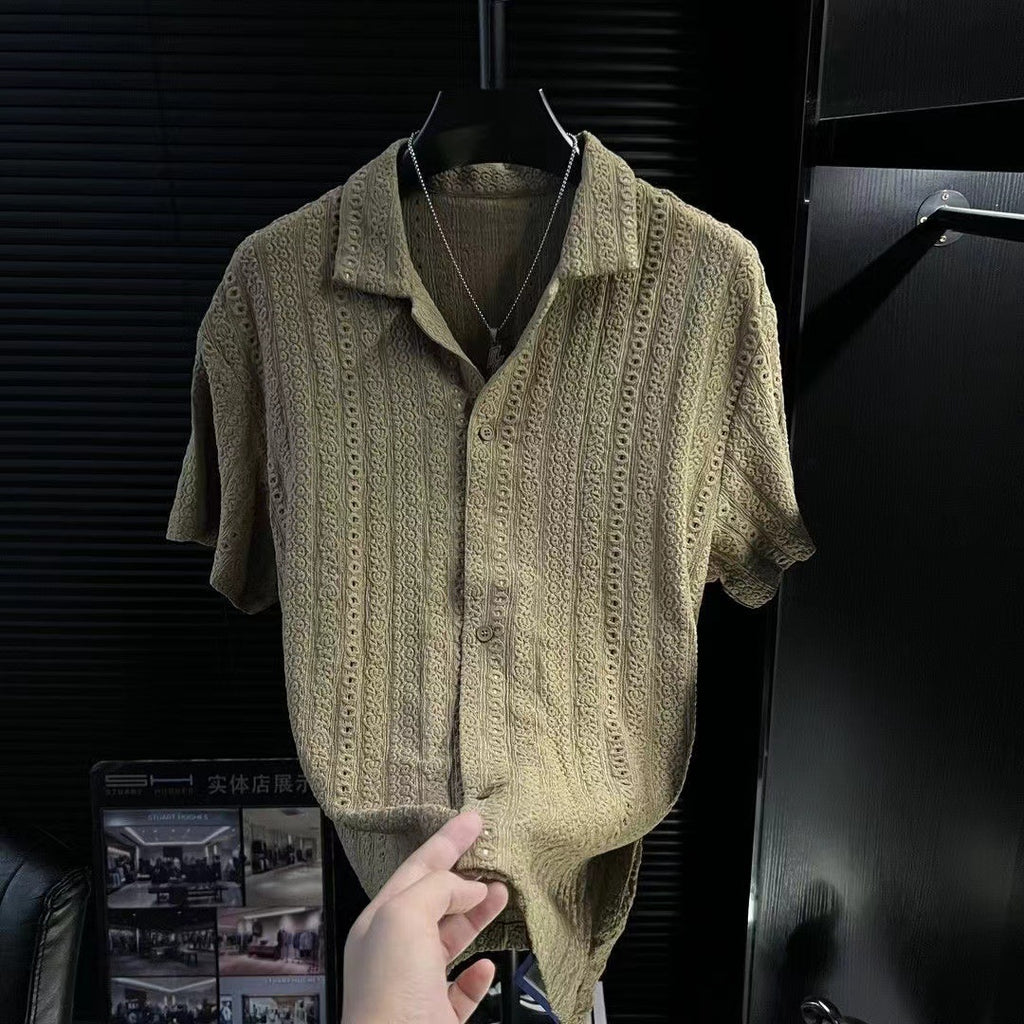 Men's Luxury Cuban Collar Breathable Summer Shirt
