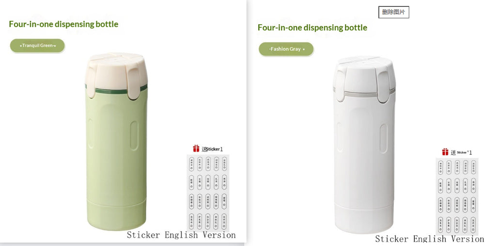 Premium 4-in-1 Leak-Proof Travel Dispenser - Portable Refillable Bottle Set