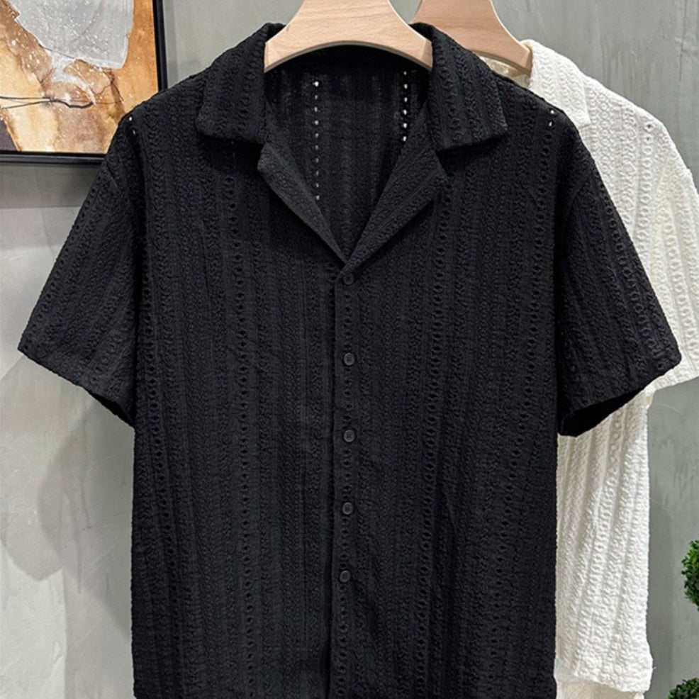 Men's Luxury Cuban Collar Breathable Summer Shirt