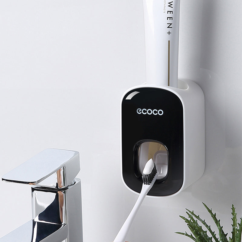 Wall-Mounted Automatic Toothpaste Dispenser & Organizer